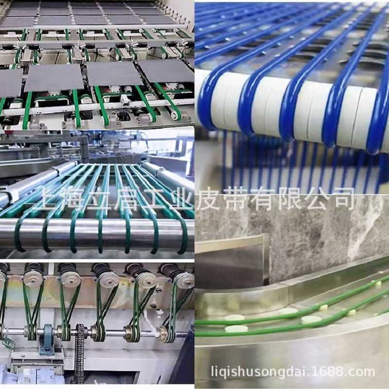 最小2mm厚度 绿色粗面圆带 橙色光面圆带  热熔接头 PU圆带