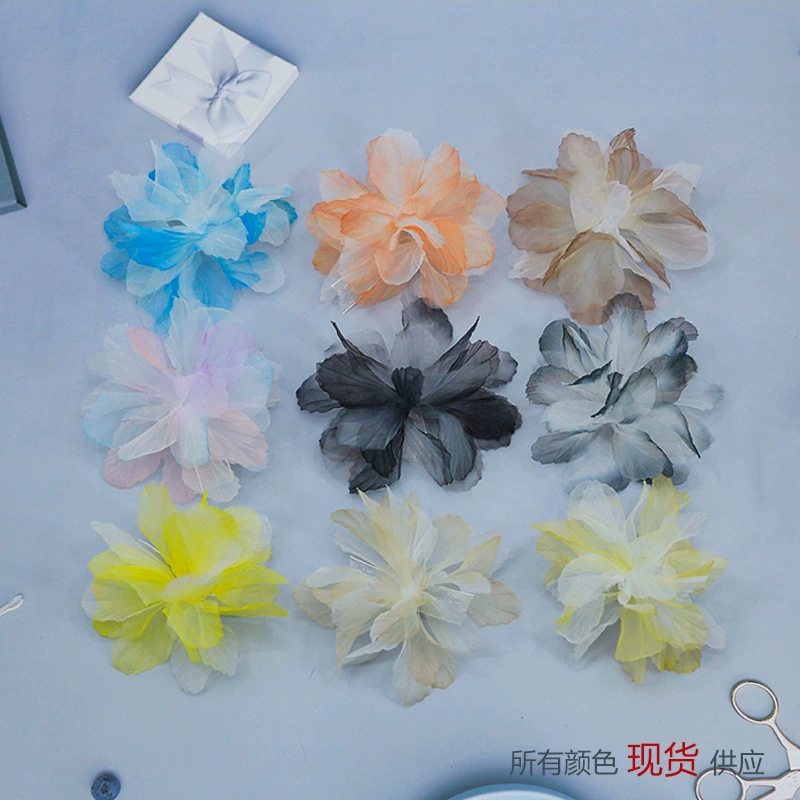 Three dimensional hair band, decorations, (Physicals), 14cm, gradient, 3D flower, DIY