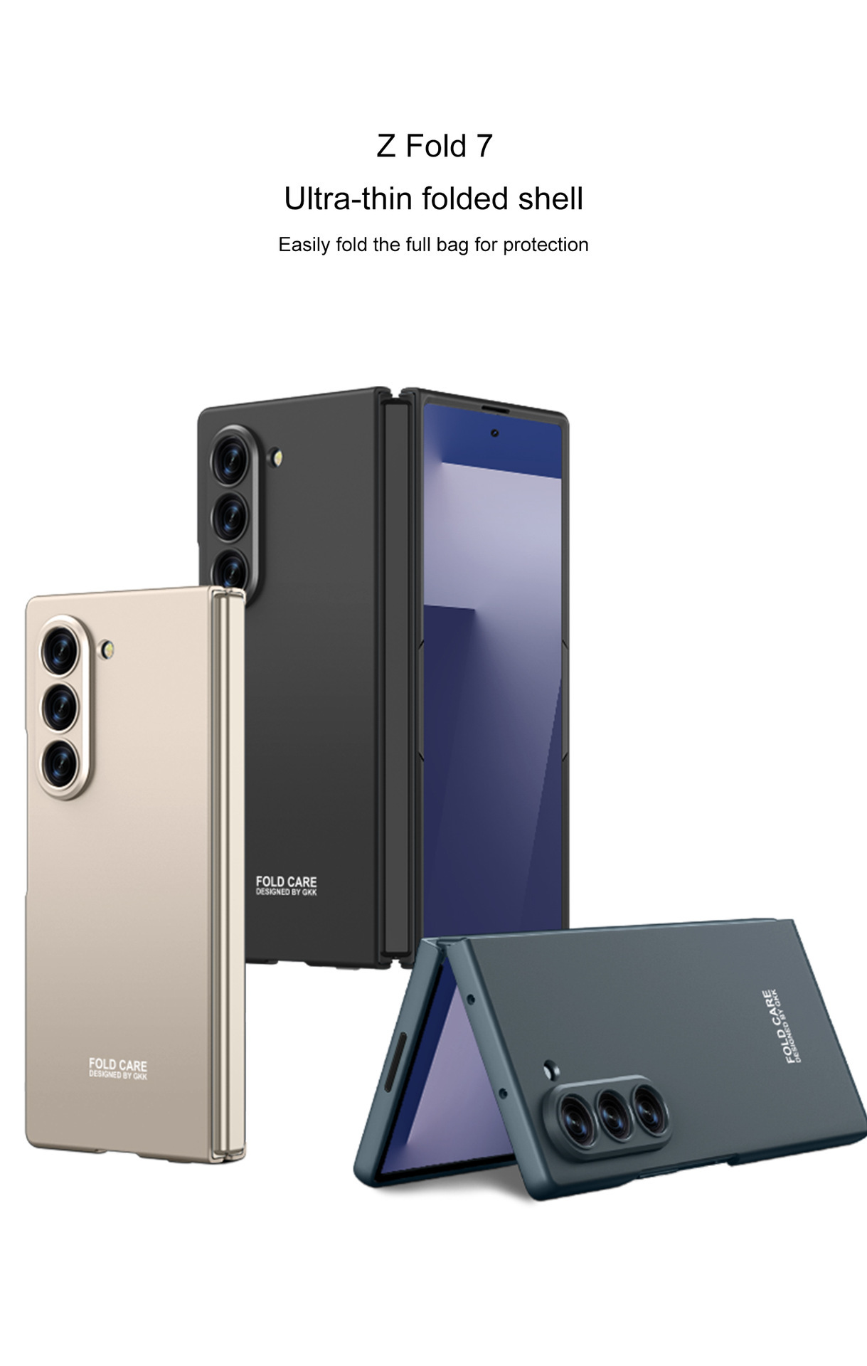 Matte Schutzhülle Für Samsung Z Fold 7 Klappbare Handyhülle_voghion.com