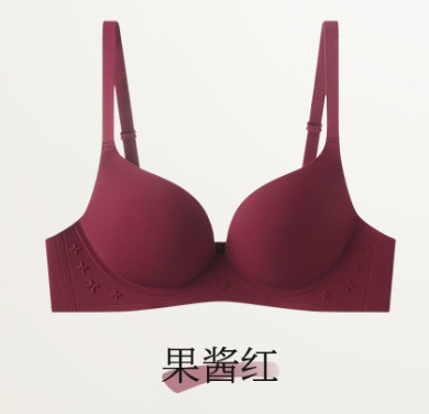 Ventas directas de fábrica comercio electrónico transfronterizo Sudeste de Asia Vietnam Tailandia damas simples y cómodas sujetador de colección lateral sin costuras