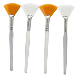 Beauty mask brush fan-shaped essence oil brush fan-shaped brush varnish stock solution brush beauty tool long makeup brush decoration brush