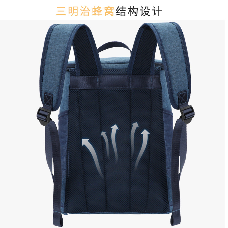 Mochila de tela de Oxford, gran capacidad para salir, paquete de hielo de aislamiento térmico montado en el automóvil, caja de almuerzo, alimentos frescos, paquete de hielo, bolsas de bento