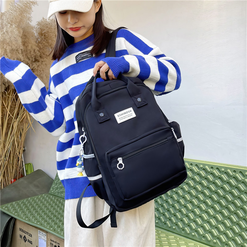 Fashion Solid Color Zipper Backpack display picture 4