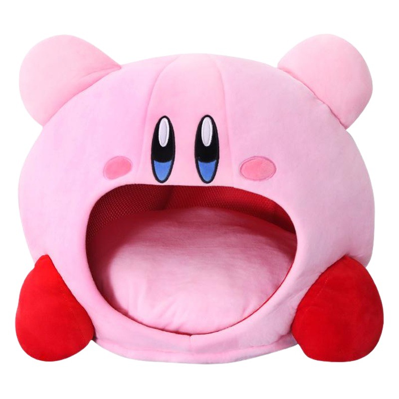 Estrella de dibujos animados juego periférica succión siesta cabeza cubierta almohada sombrero Rosa felpa juguete gato nido