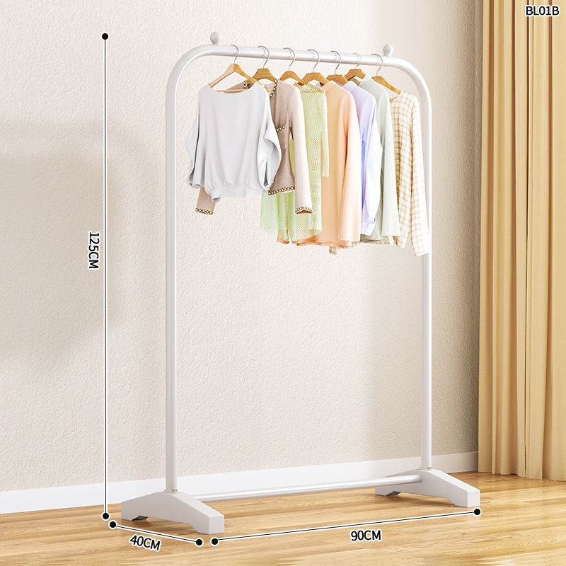 Perchero de Pie Doble Barra Hierro Gran Capacidad para Dormitorio y Balcón image 9