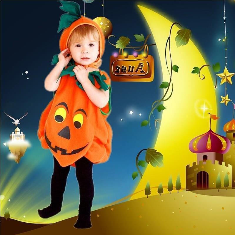 国境を越えた子供ハロウィーンカボチャ服装赤ちゃんコスプレスタイル衣装かわいいカボチャ赤ちゃん服装|undefined