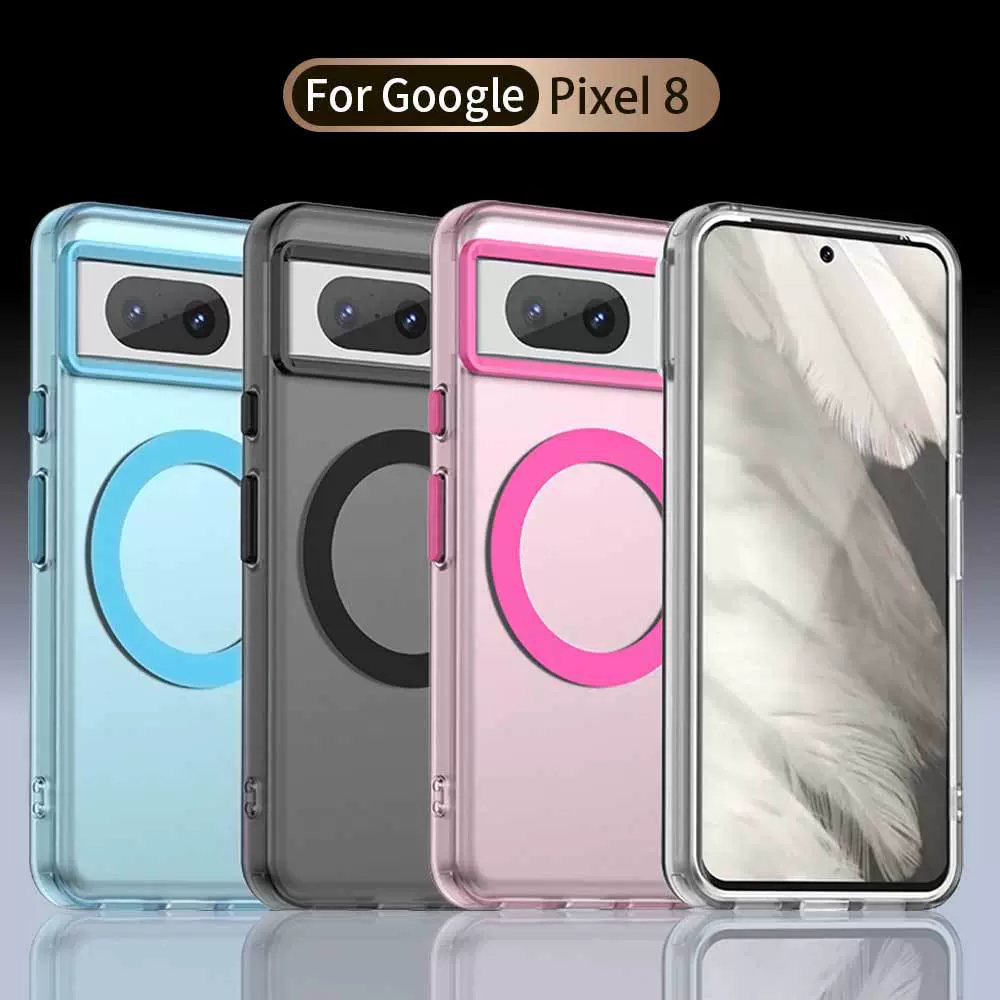 适用谷歌Pixel 8磁吸手机壳谷歌Pixel8磨砂肤感保护套厂家批发
