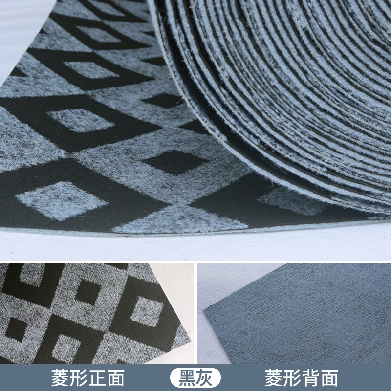 Exhibition roll carpet, thickened abrasion‑resistant, smoke gray and flame‑retardant red, widths up to 4 m