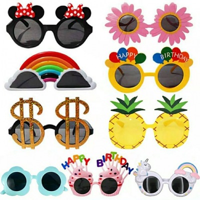 birthday Glasses 6 Funny happy party adult children baby photograph prop Boys and girls