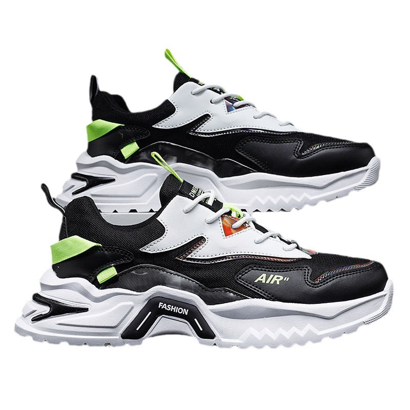 2024 nouvelles chaussures de sport décontractées polyvalentes en maille respirante pour hommes, chaussures blanches à la mode pour papa_voghion.com