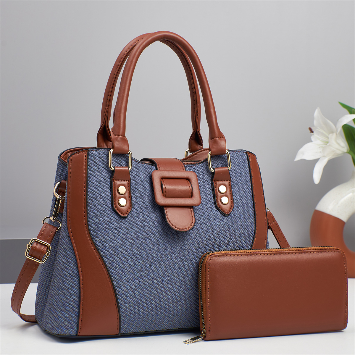 Temperamento versátil nuevo bolso coreano para damas hermoso bolso de hombro bolso de mujer bolso grande para damas