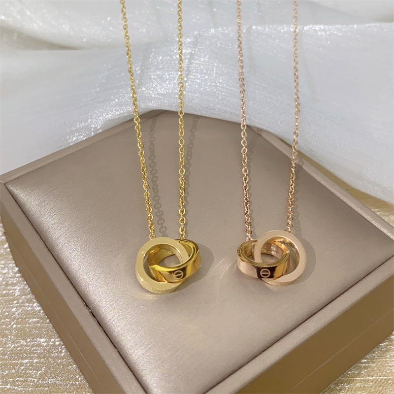 Fashion Geometric Titanium Steel Plating Pendant Necklace_colorza_4