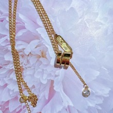 泰国特色 简约大气女士反败为胜金色锁骨项链吊坠