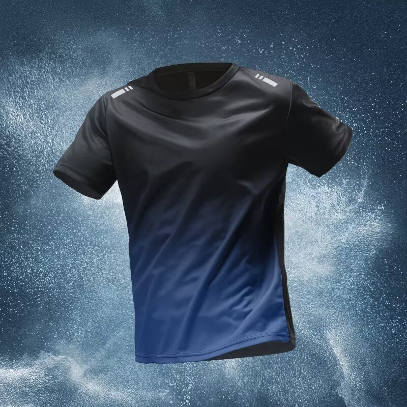 健身衣服男冰丝速干运动服套装秋冬短袖晨跑步羽毛篮球训练房短裤|undefined