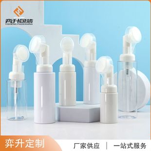 30 Teeth White Pet Material Series Plastic Bottle Cleansing Mousse Brush Bottle Toothpaste Bubble Bottle Foam Bottle