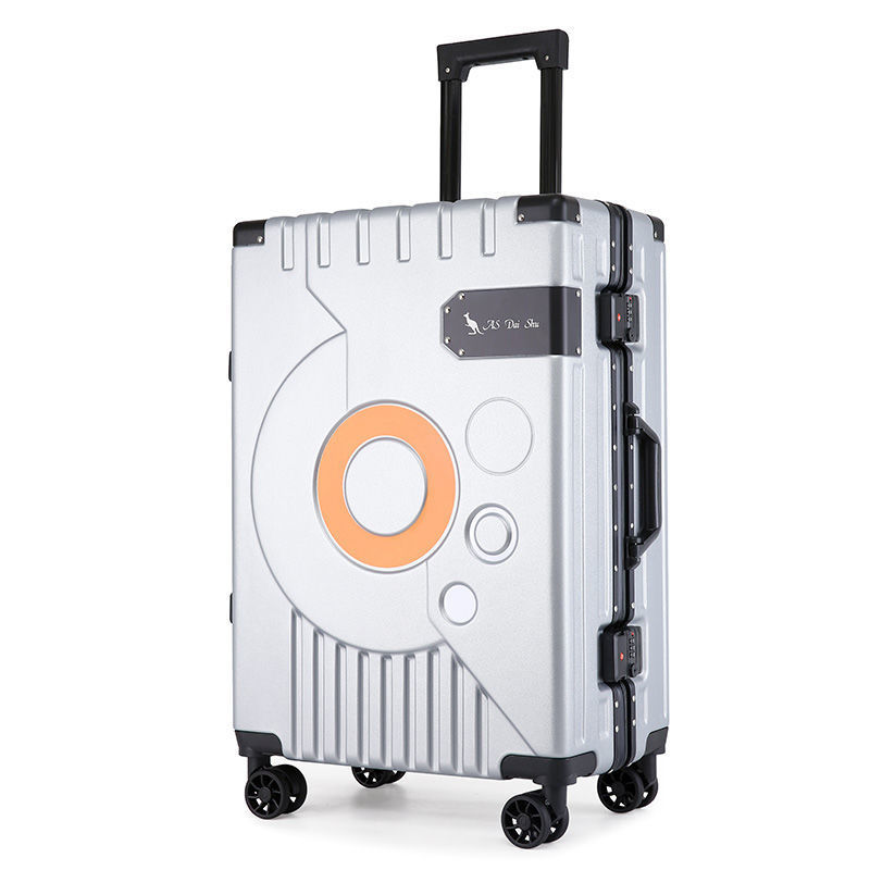 Marco de aluminio de alta gama resistente al desgaste caja de contraseña de gran capacidad caja de carro portátil multifuncional maleta de marco de forma especial de moda