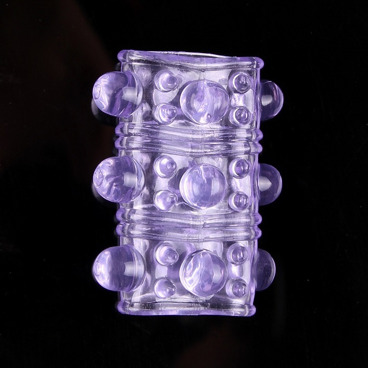 Caterpillar Crystal Delay Ring TPE Locking Sun Ring Adult Toy — detail image 65