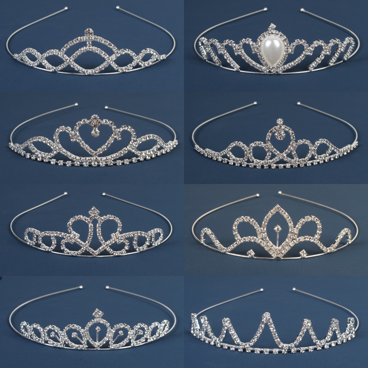 Fabricante recomendar estilo coreano niños diadema nupcial rhinestone tocado estilo coreano vestido de boda garra cadena Accesorios al por mayor