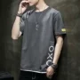半袖印花夏季拼色t恤
