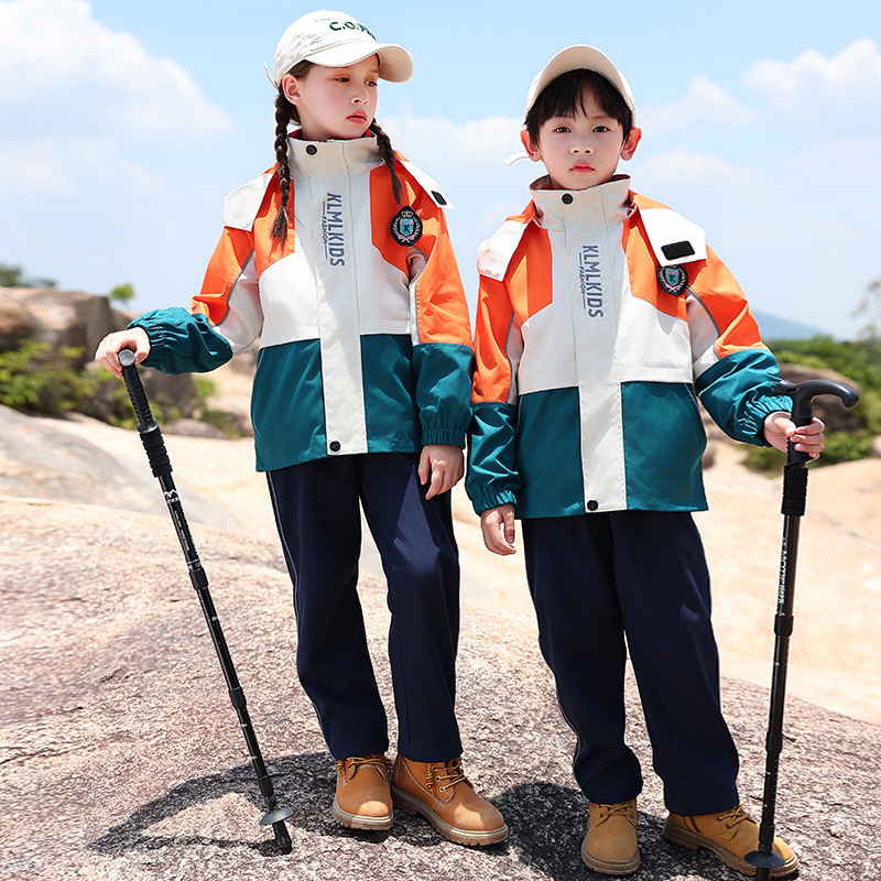 小學生校服衝鋒衣秋冬裝可拆卸三件套運動春秋幼兒園園服兒童班服