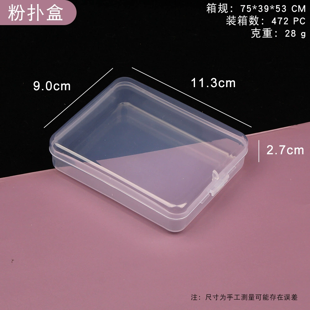 RSNN Square Transparent Plastic Storage Box for Accessories with Beads - Clear Mini Box