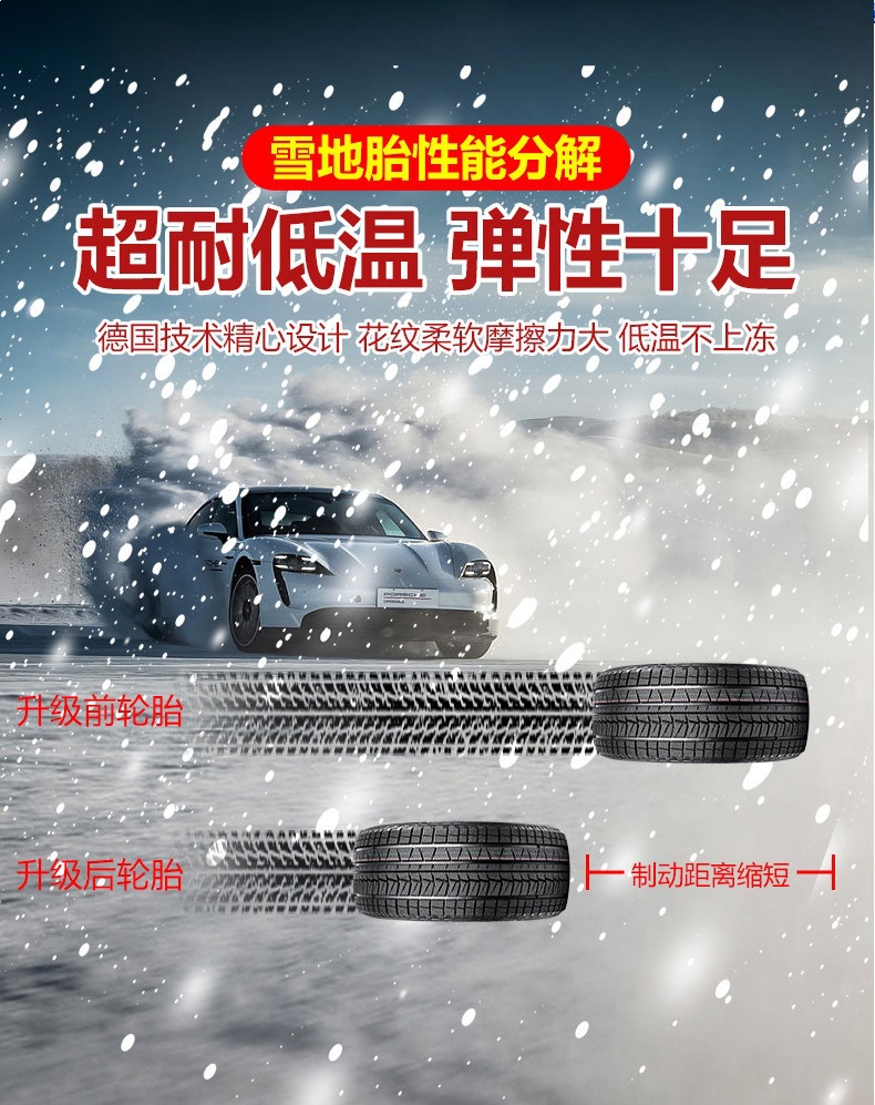 Snow Tires 215 Winter 40/45/50/55/60/65/70R15R16R17R18 Thickened Anti-Slip Snow Tires