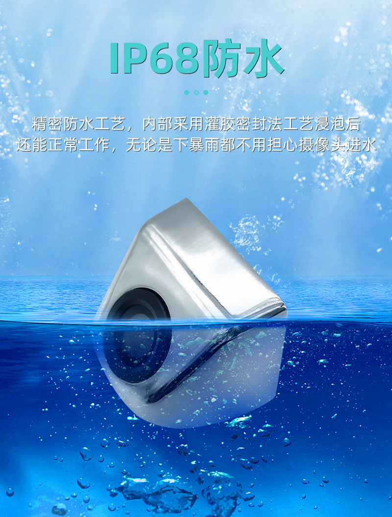 Car Camera Universal Korean-Style Ultra-High-Definition Reversing Camera Ahd/Ccd Waterproof Night Vision