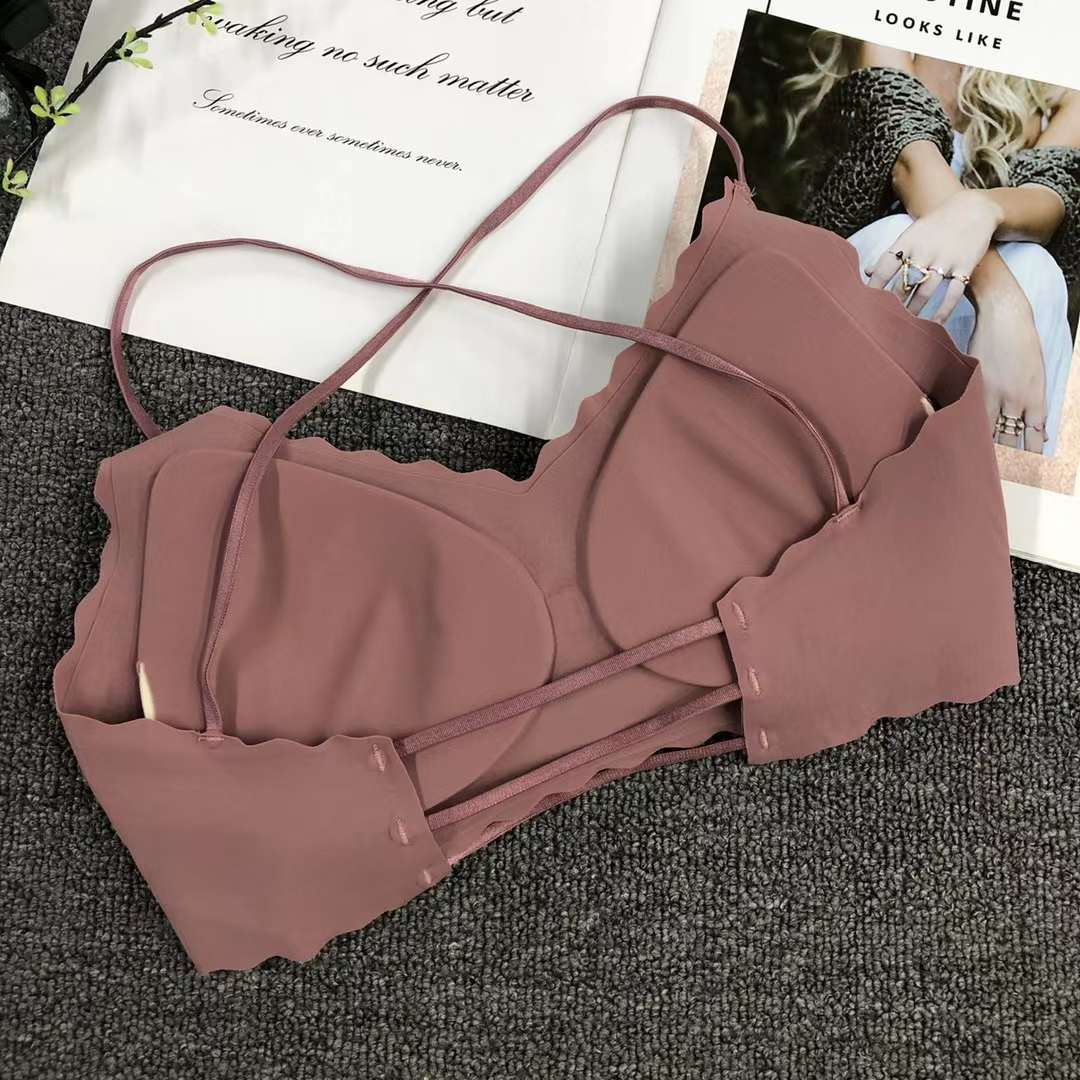 Nueva taza de látex sin costuras alta calidad belleza espalda mujeres chaleco inalámbrico yoga sujetador deportes ropa interior al por mayor image 4