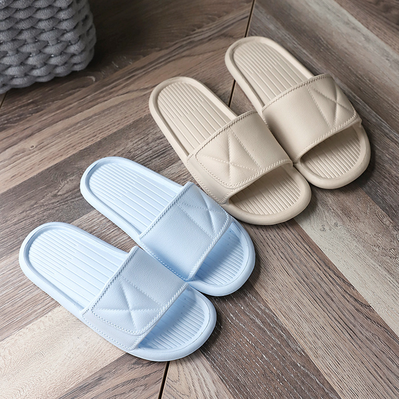 Summer Home Non-slip Men's and Women's Indoor Bath Bathroom EVA Foam Slippers Soft Bottom Couple Home Sandals