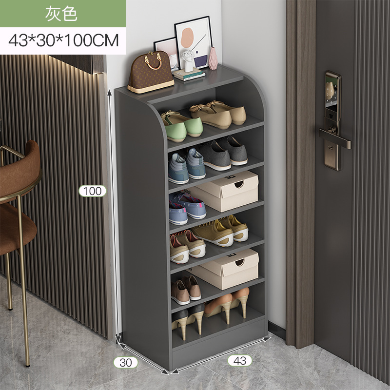 Zapatero puerta simple hogar multi-capa de almacenamiento artefacto ahorro de espacio esquina pequeño zapato estante a prueba de polvo