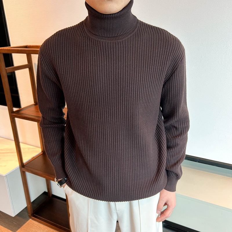 7色高领针织衫毛衣男纯色西装内搭轻熟风商务打底衫外贸跨境批发|undefined