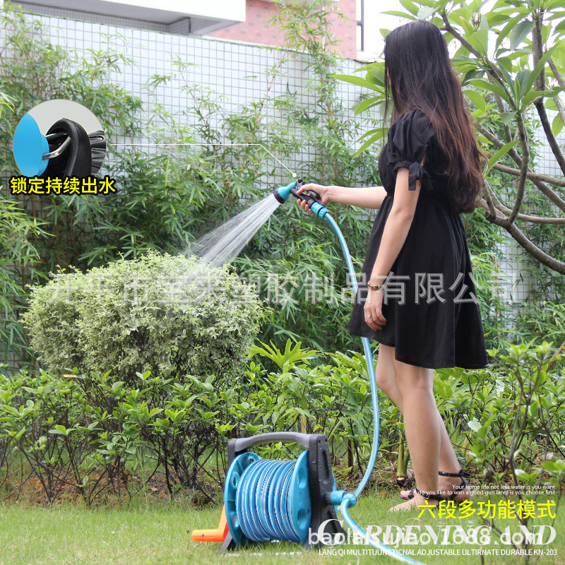 洗车水枪套装 水车架水管车 家用高压水枪套装软管收纳管架批发