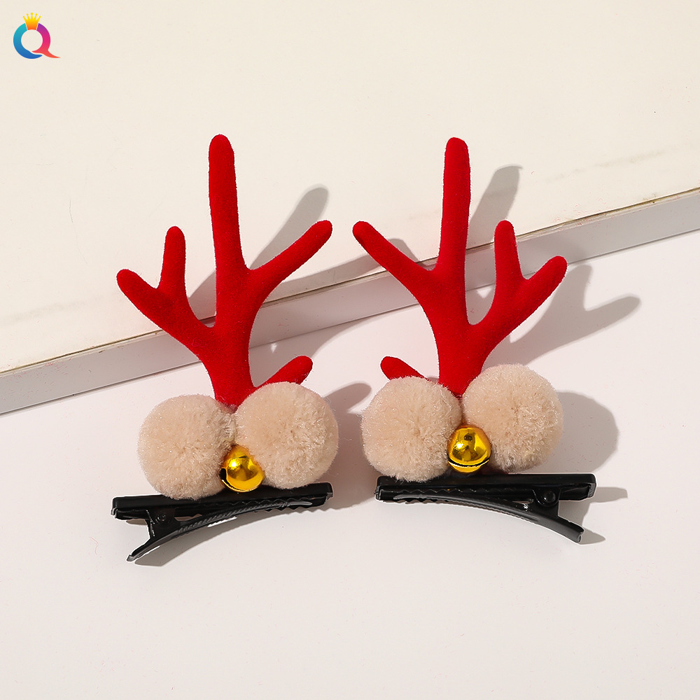 Christmas gift Christmas headdress plush large hair band high-grade hair tie ins large ring_voghion.com