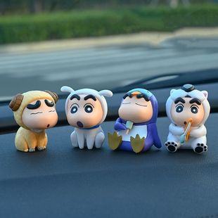Crayon Shin-Chan Car Ornaments, Creative Animation, Cute Center Console, Cartoon Car Decorations, Decorative Dolls