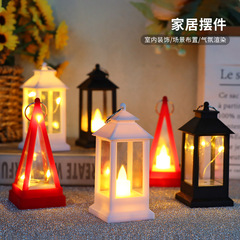 ヨーロッパ風小型ランタン、レトロオイルランプ、LEDミニ風灯、電子キャンドルライト、雰囲気ライト、ナイトライト、装飾品卸売