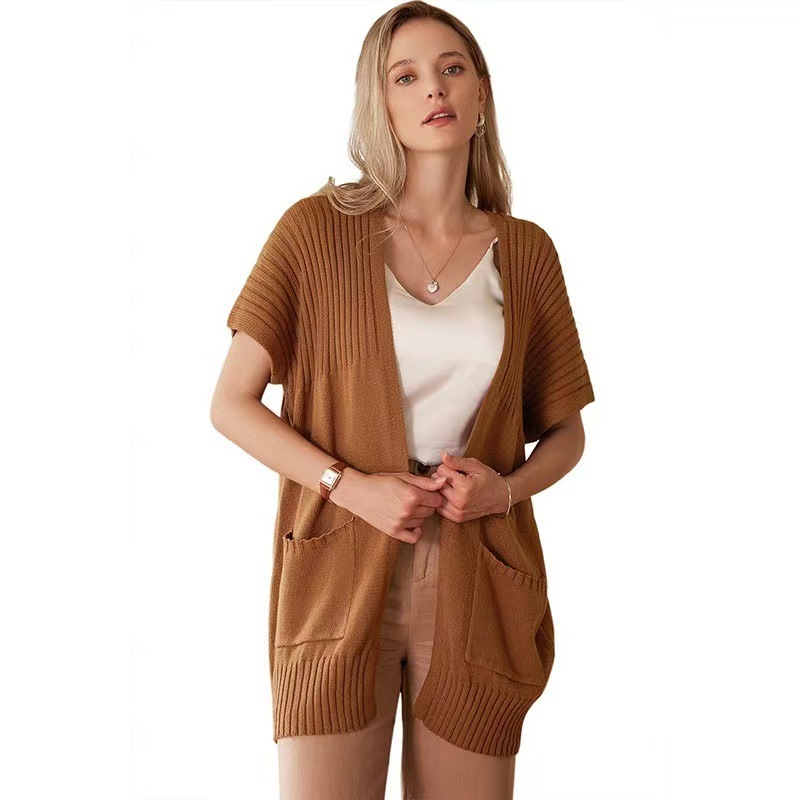 2025 Amazon Wish 独立したステーションクロスボーダーヨーロッパとアメリカの女性のセーター人気のカーディガンニット太い針快適でカジュアル|undefined