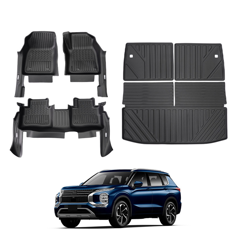 Adecuado para alfombrillas Mitsubishi Outlander TPE alfombrillas especiales para caja trasera alfombrillas impermeables Outlander Floor mat
