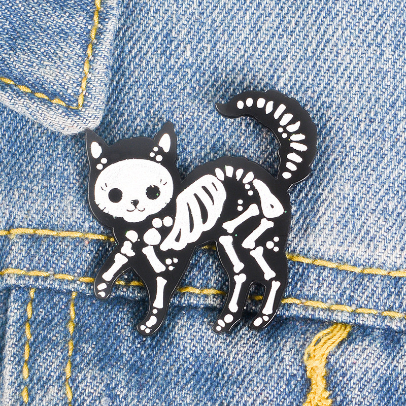 Daily, Street Occasion Acrylic Material Cute Pin Cat Arylic Enamel Unisex Brooches