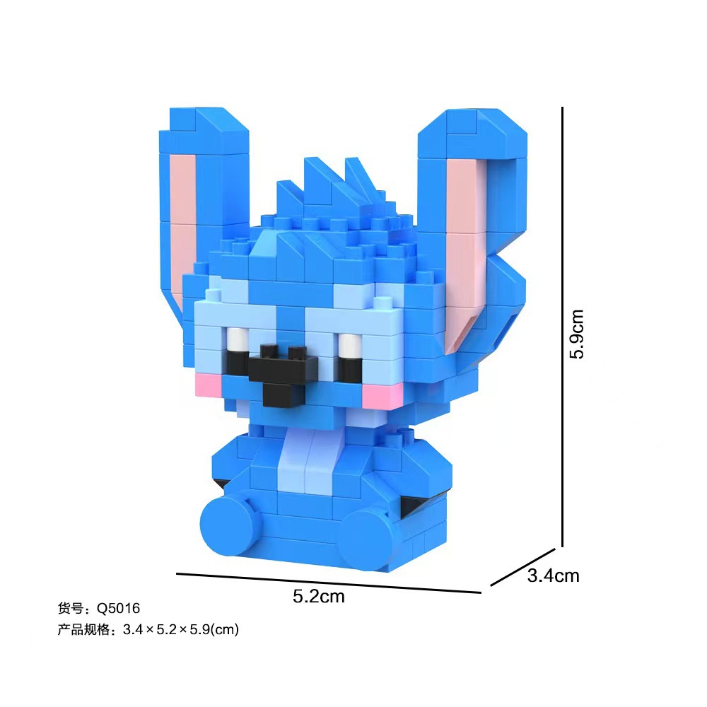Cross-Border Micro Particle Building Blocks Children's Cartoon Character Educational Assembly Blocks Blind Box Stress Relief Toy Figure Wholesale