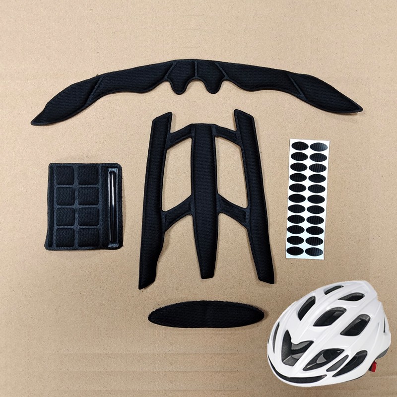 Forro especializado para cascos de ciclismo, transpirable y absorbente del sudor, para bicicletas de montaña, bicicletas de carretera y cascos de ciclismo con efecto refrescante.