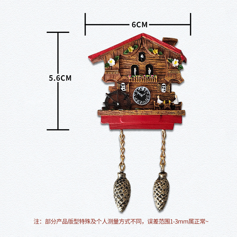咕咕钟树脂冰箱贴创意立体装饰旅游伴手礼纪念品厂家直销跨境批发|undefined