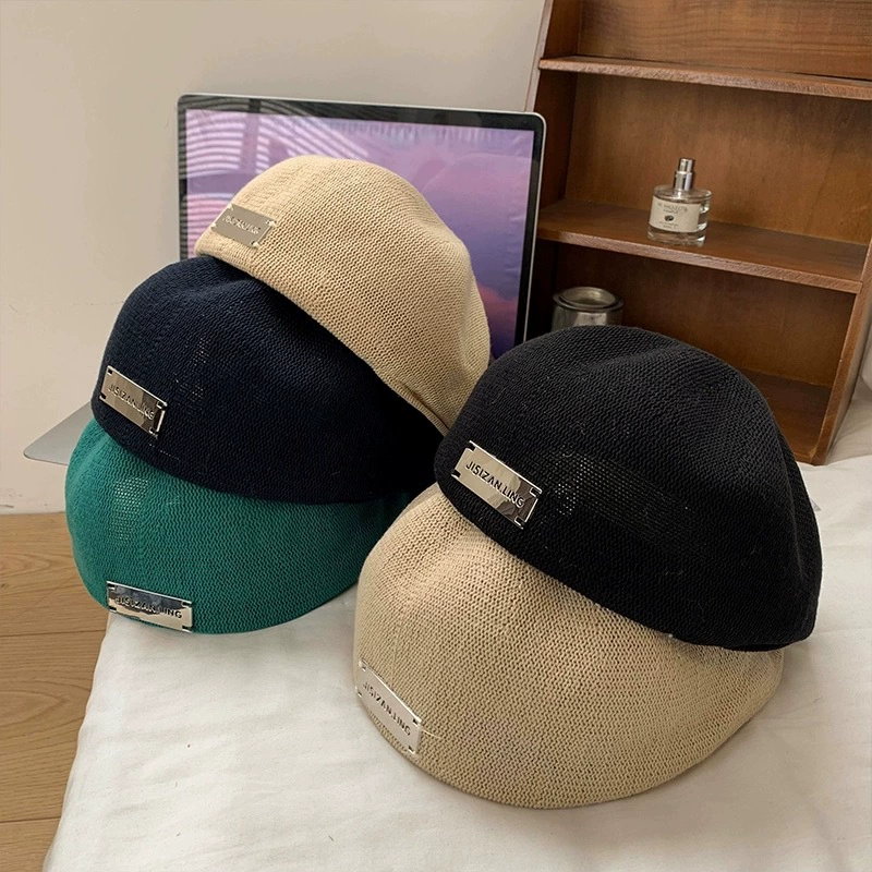 Breathable Metal-Spring Summer Beret, Japanese Style, Thin, Adjustable