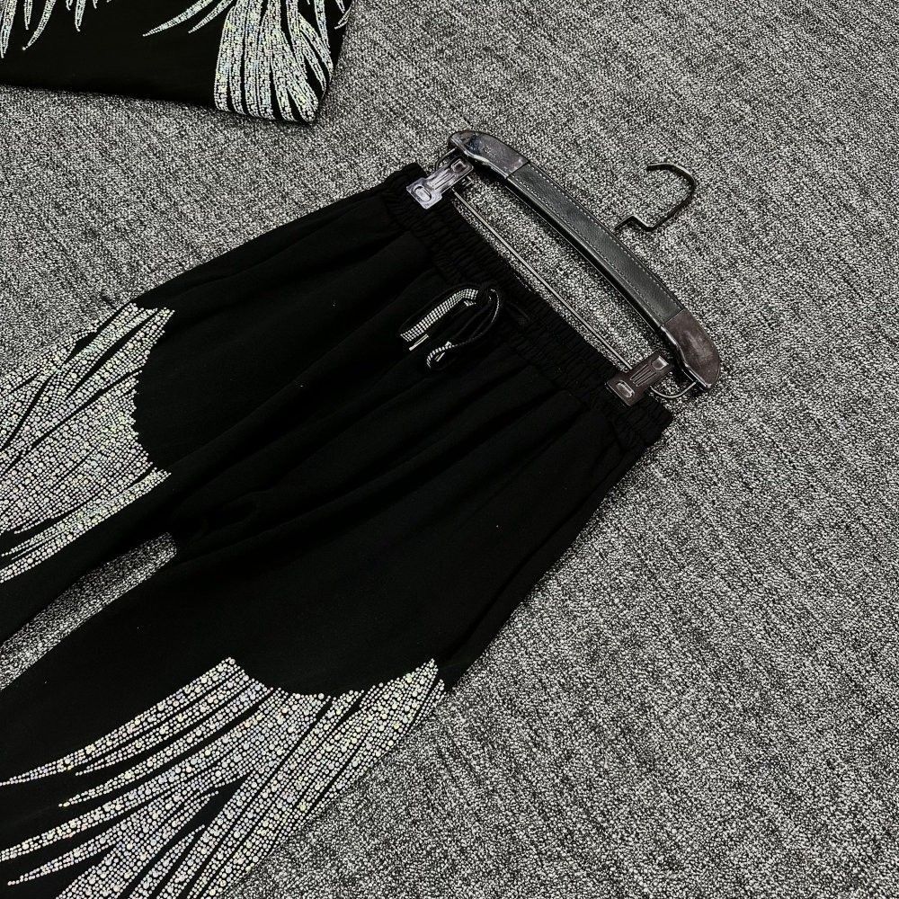 Sieviešu apģērbs Īpaši liela izmēra resns mm augstu vidukli deviņu punktu harēma bikses Vasaras jaunas vīriešu un sieviešu pēdas saistošas, izturīgas gludinātas dimanta bikses_voghion.com