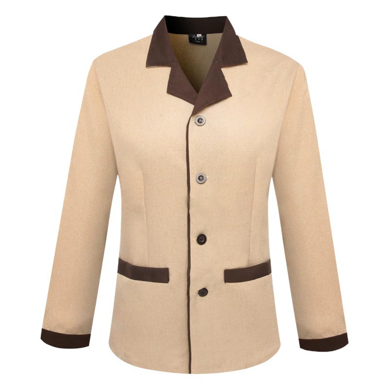 Оптовая Чистящая одежда с длинными рукавами осенне-зимняя одежда воротник-стойка собственность санитария Чистящая одежда больших размеров Отель Гостиничный номер Рабочая одежда