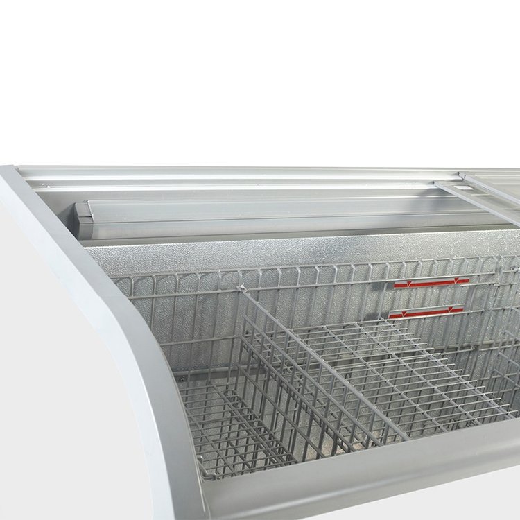 大型卧式双岛低温保鲜柜 超低温包子饺子保鲜卧柜展示柜现 货供应