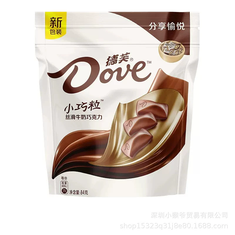 Шоколадные конфеты (Dove) маленькие кусочки 84 г, ассорти вкусов для подарков и праздников
