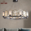 [Enamel]All copper New Chinese style Living room lights Buddhist mood villa modern Chinese style Retro Chinese style Art a chandelier