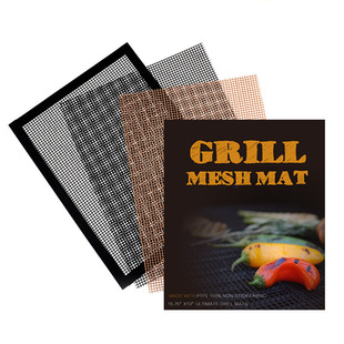 Cross-Border Barbecue Mesh Mesh Fiberglass Non-Stick Reusable Barbecue Outdoor Practical Bbq Tool