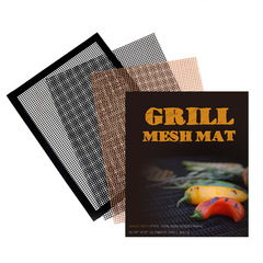 Cross-border barbecue mat grid fiberglass non-stick reusable barbecue meat outdoor practical BBQ tool