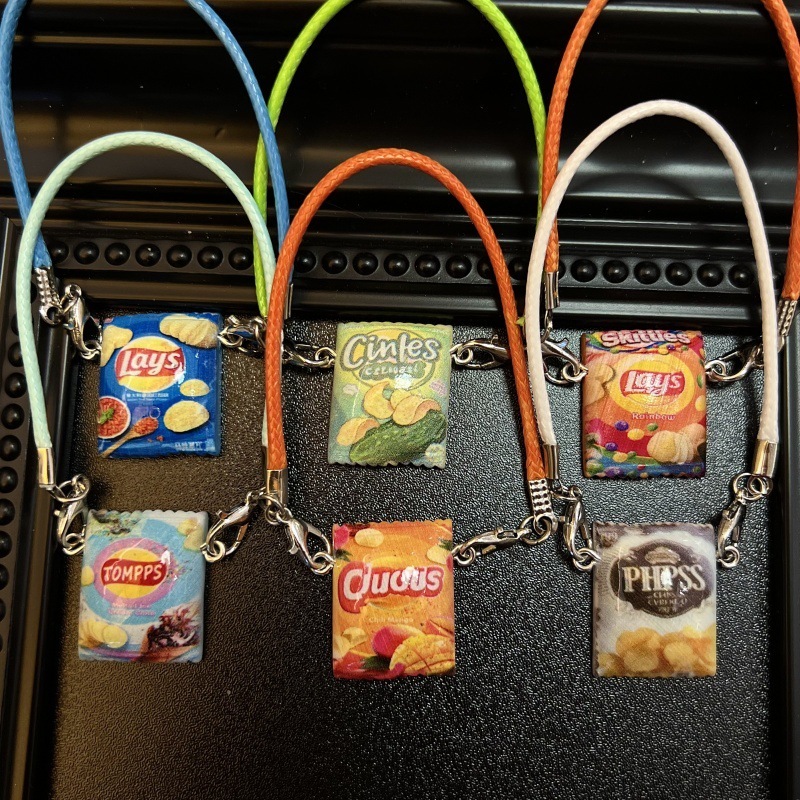 奶油胶滴胶迷你微缩树脂零食袋diy小挎包适配潮玩娃娃换装小挎包|undefined